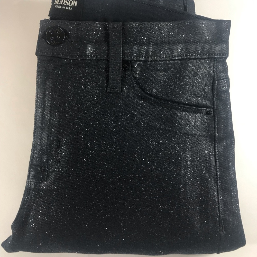 Hudson Jeans USA Nico Super Skinny Midrise Glitter
